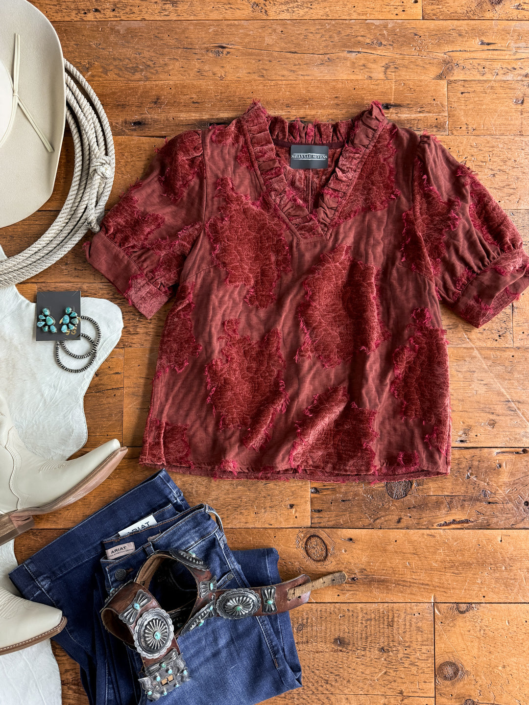 Mokena Berry Textured Top
