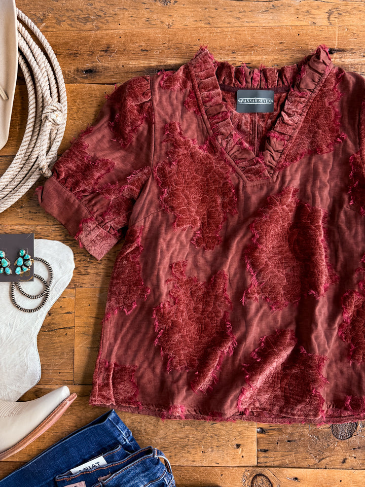 Mokena Berry Textured Top