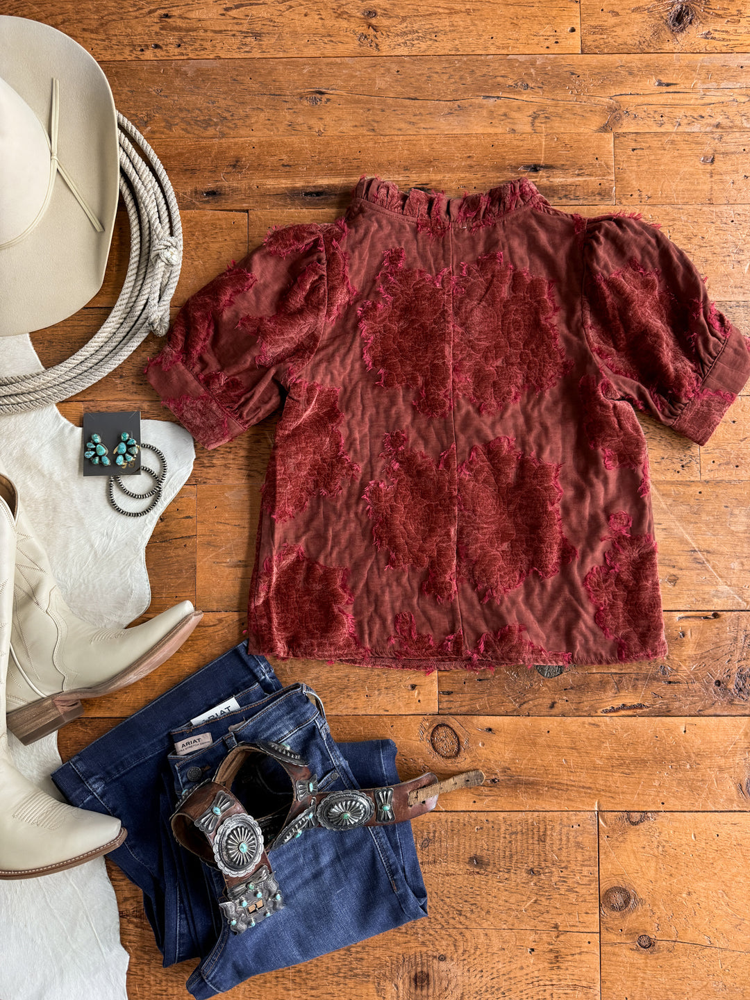 Mokena Berry Textured Top