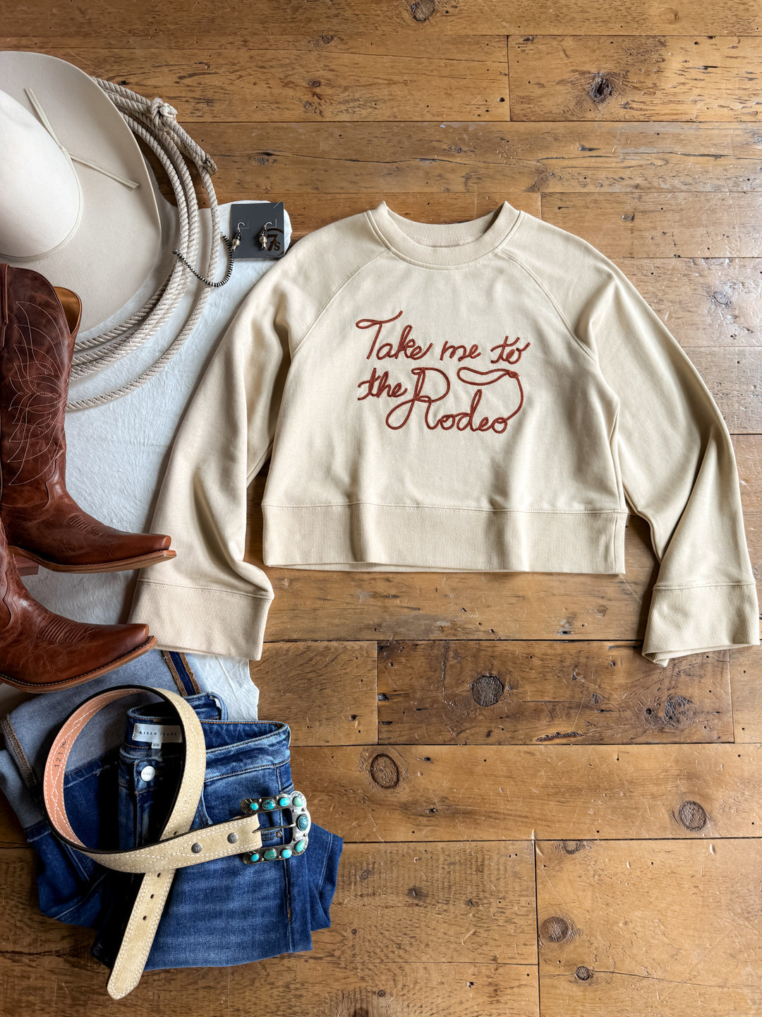 Take Me To The Rodeo Western Pullover