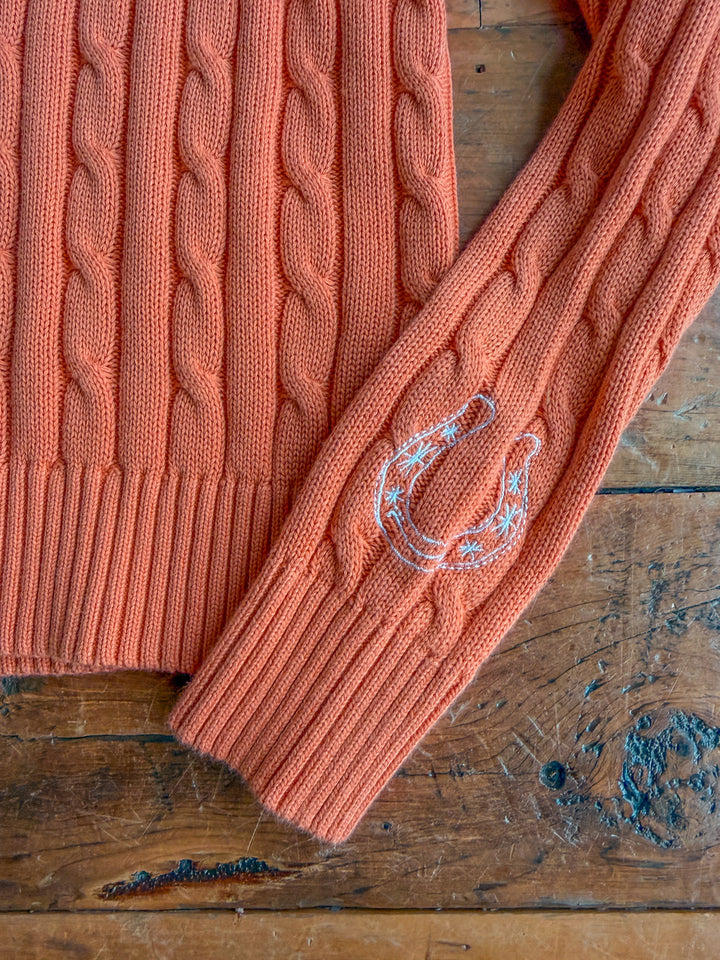 Luck Orange Cable Knit Sweater {Exclusive}