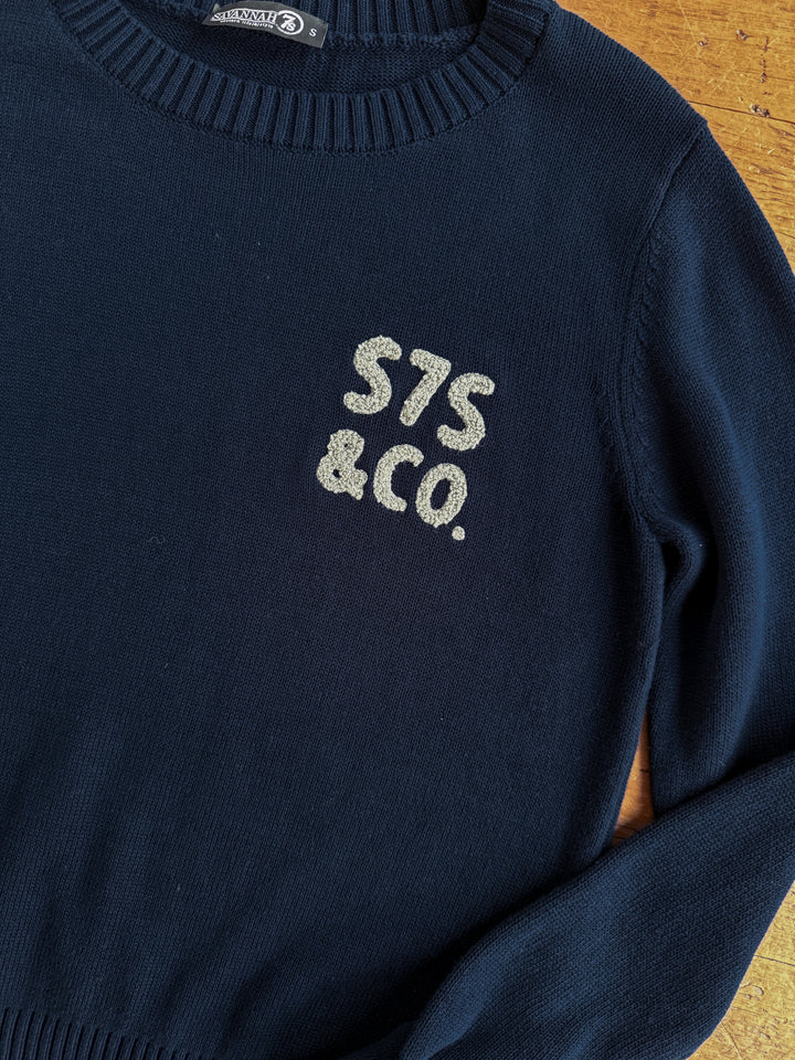 S7s & Co. Navy Varsity Sweater