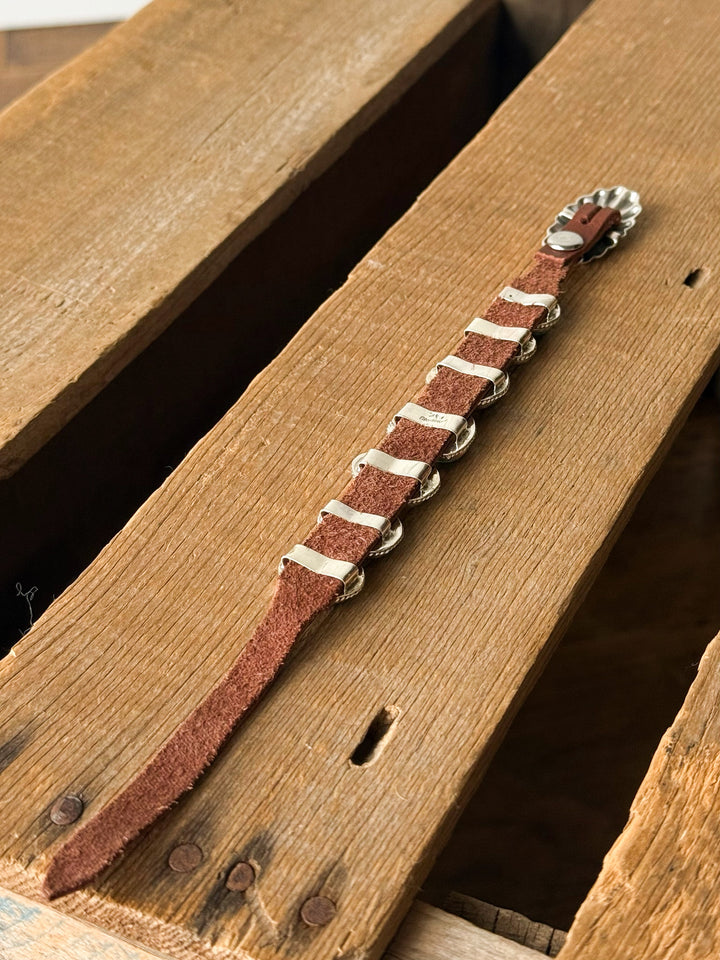 Maricopa Leather Turquoise Bracelet