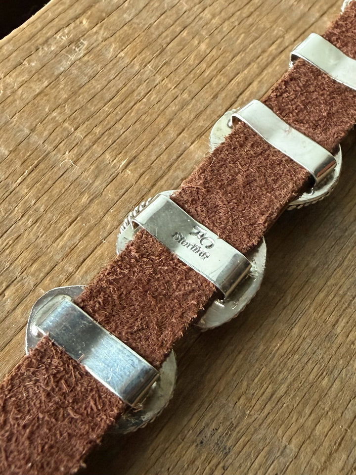 Maricopa Leather Turquoise Bracelet