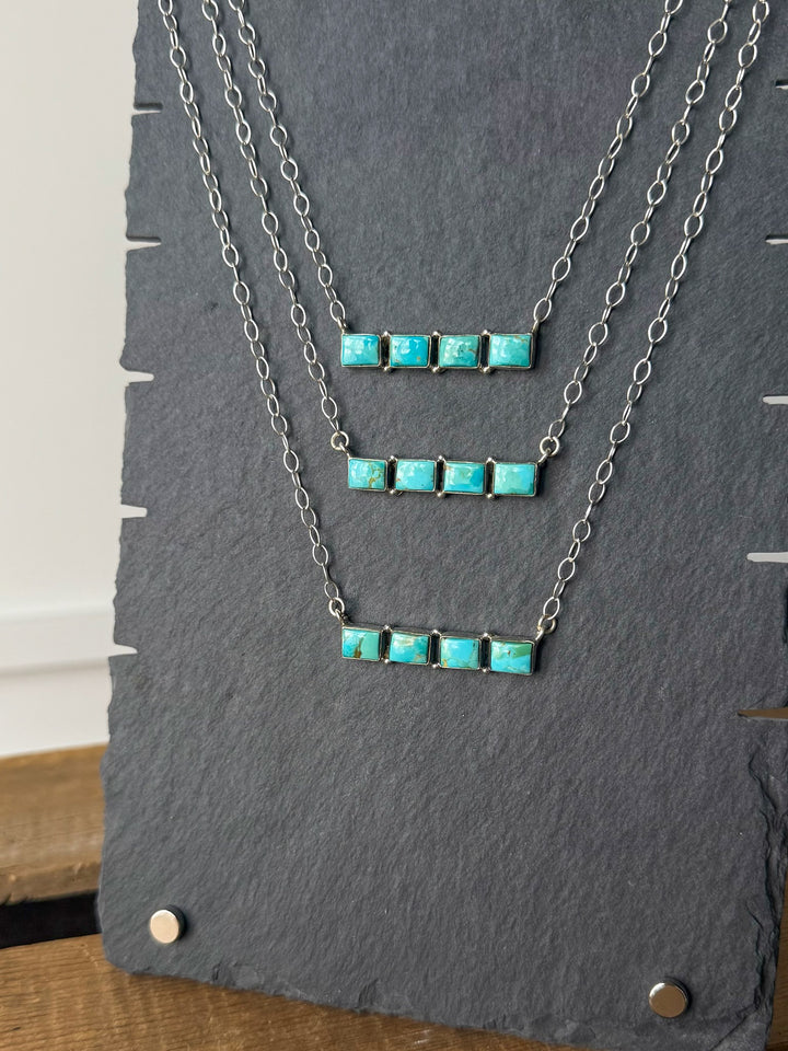 Navasota Turquoise Bar Necklace