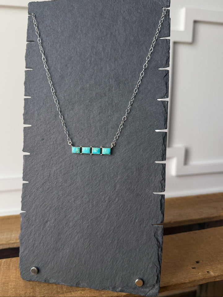 Navasota Turquoise Bar Necklace