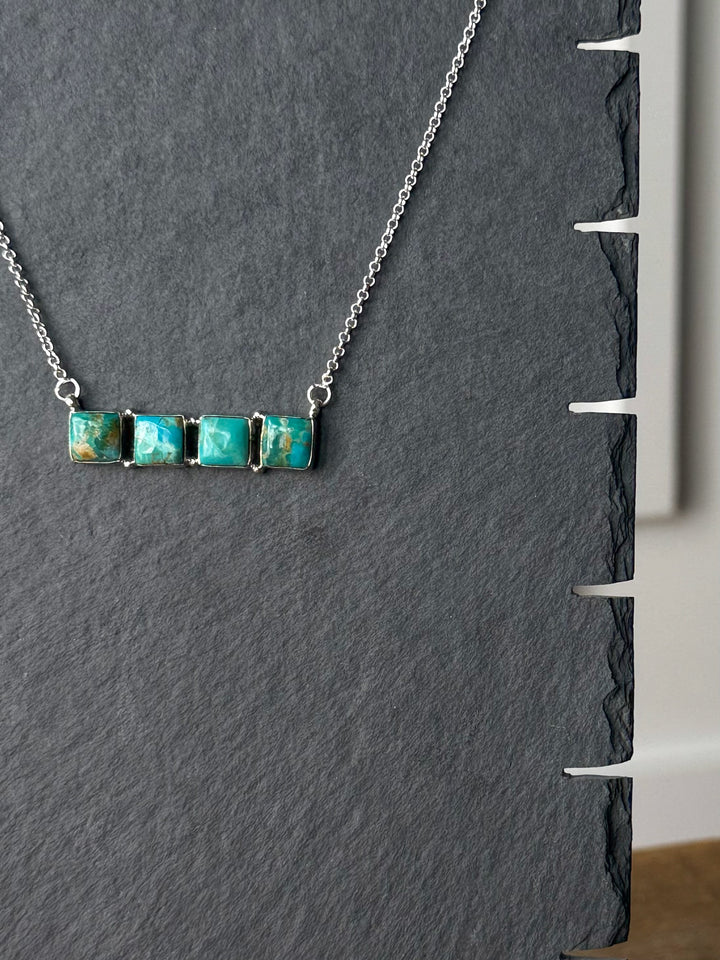 Casco Turquoise Bar Necklace