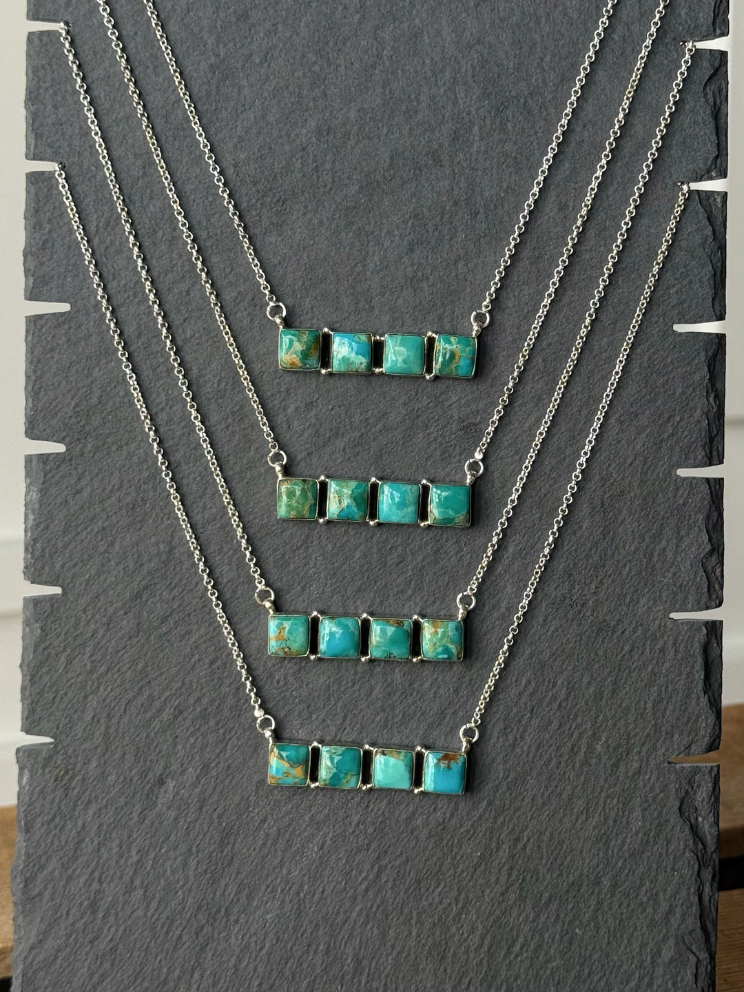 Casco Turquoise Bar Necklace