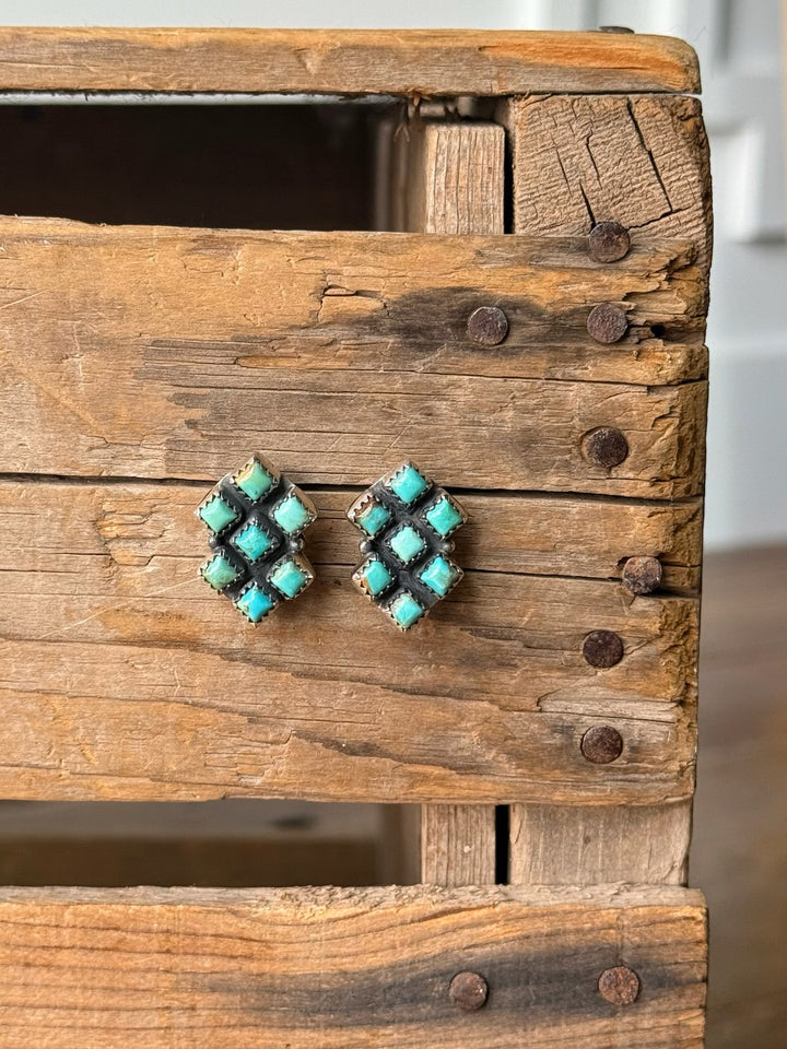 Cisco Turquoise Cluster Earrings