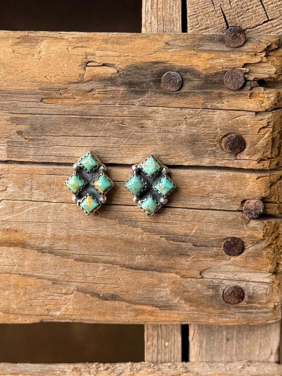 Vistas Turquoise Cluster Earrings