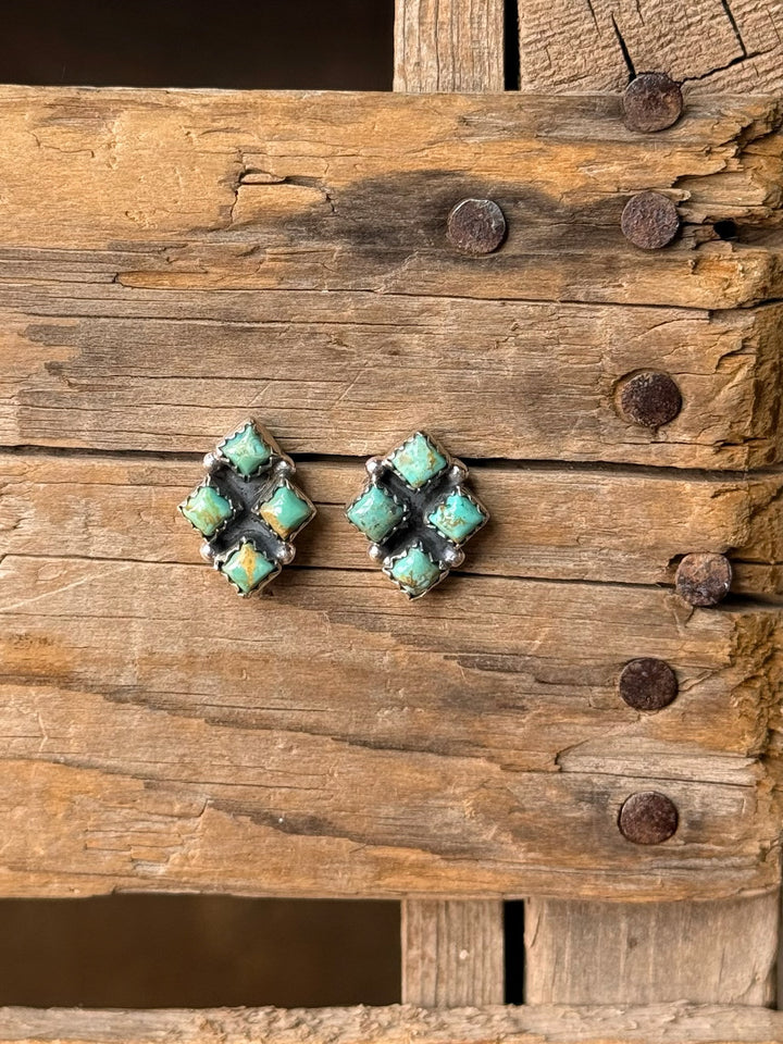 Vistas Turquoise Cluster Earrings