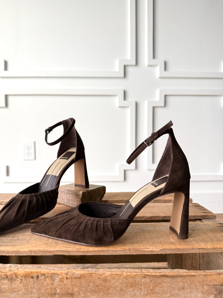 Stella Espresso Suede Heel