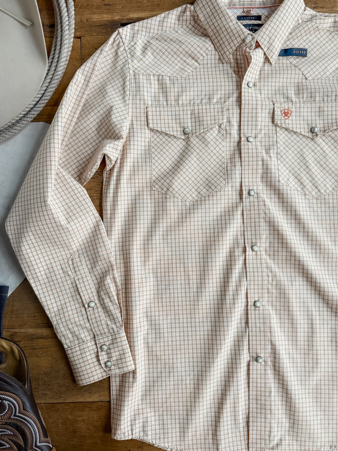 Lyford Ariat Men's Plaid Pearl Snap