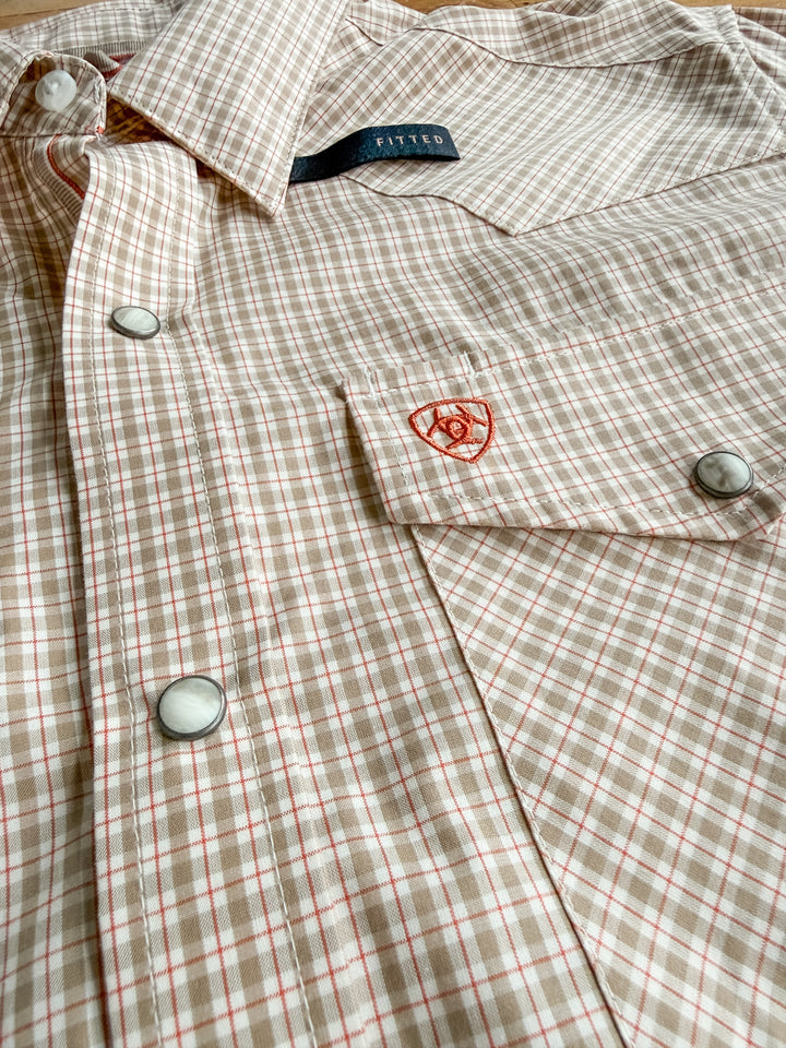 Lyford Ariat Men's Plaid Pearl Snap