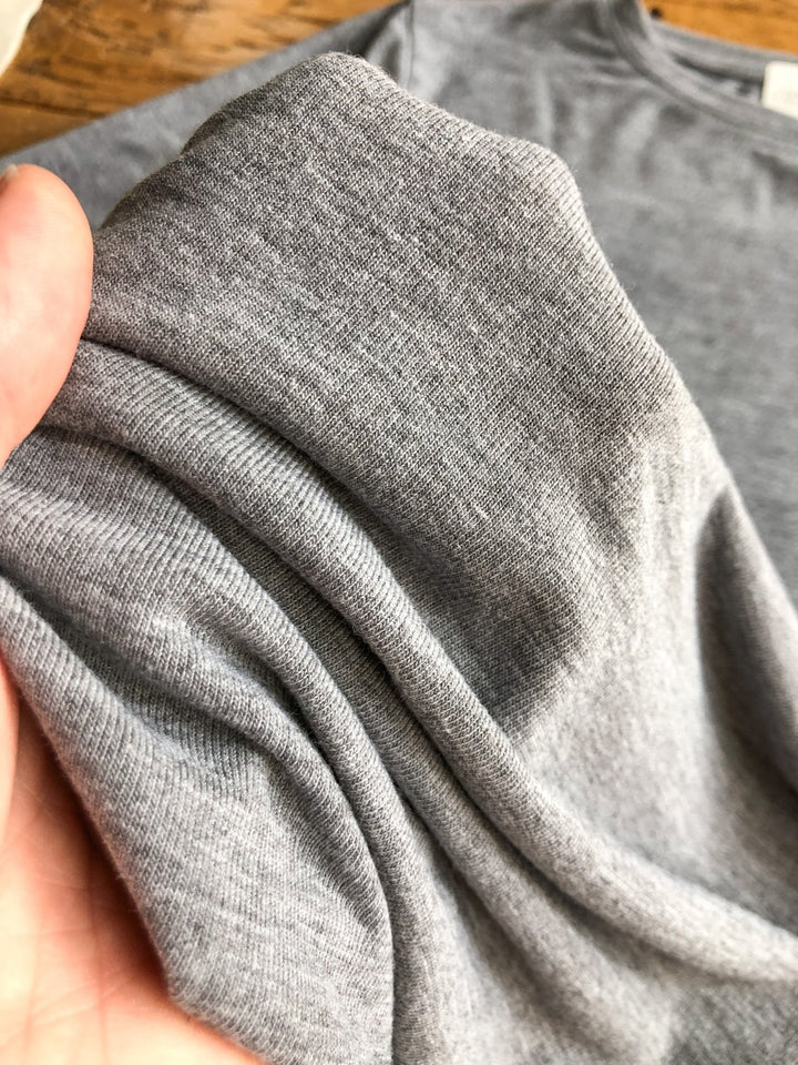 Afton Grey Soft Stretch Top