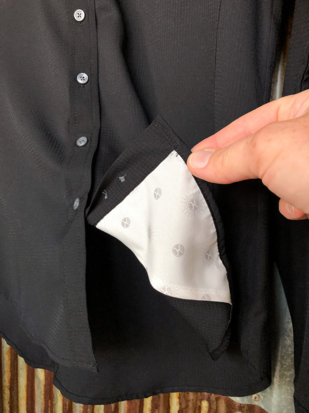 Amargosa Hooey Black Button Up