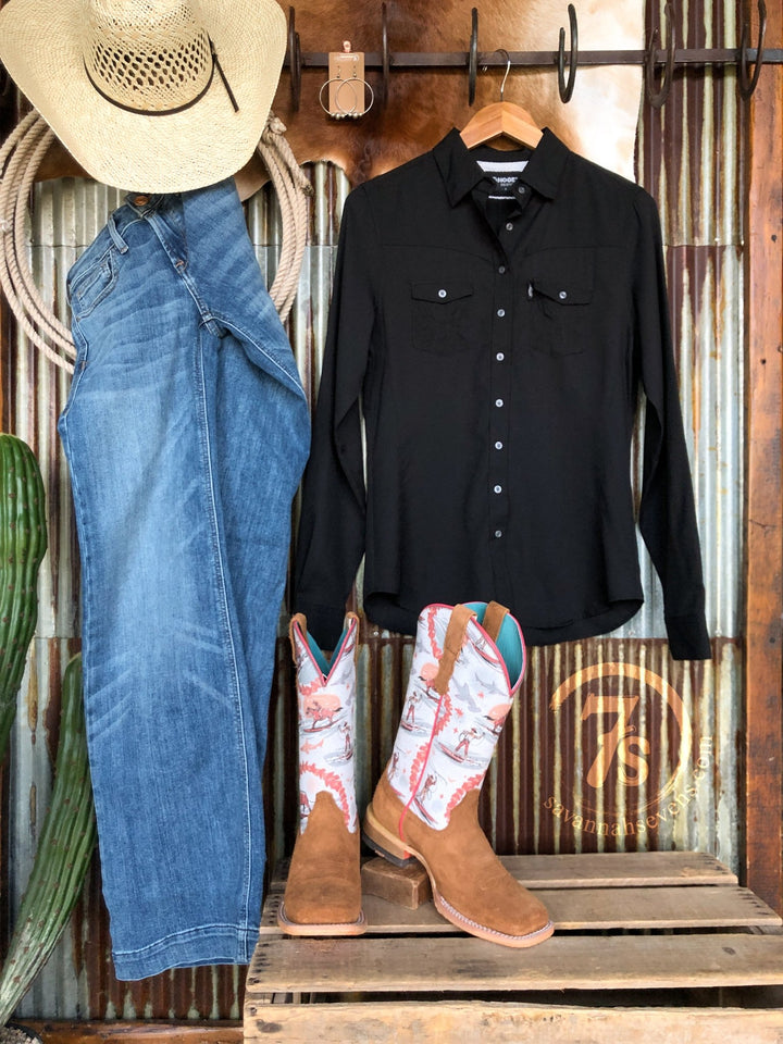 Amargosa Hooey Black Button Up