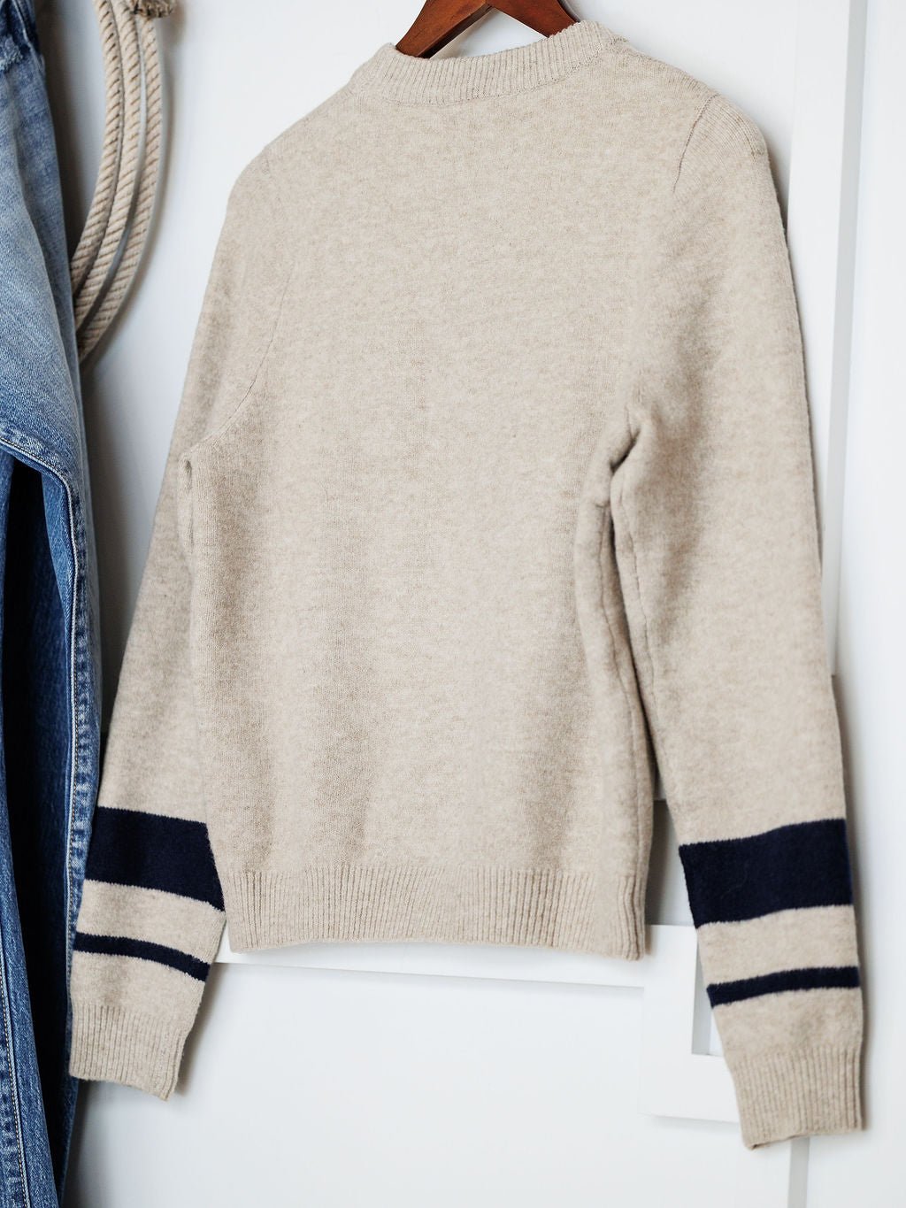 American Oatmeal Flag Sweater