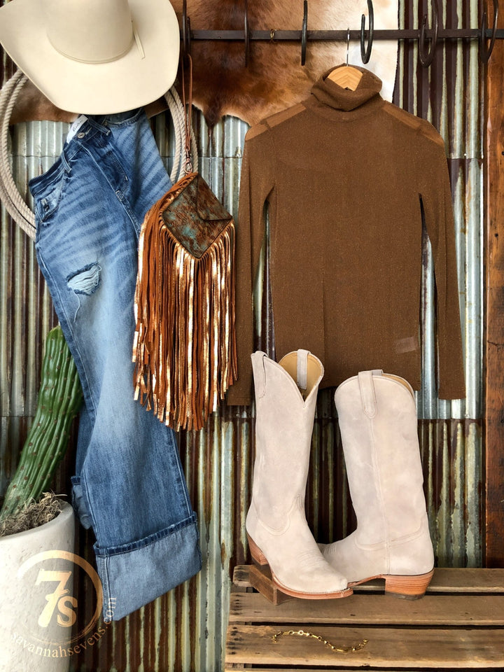 Arbela Carmel Fleck Top