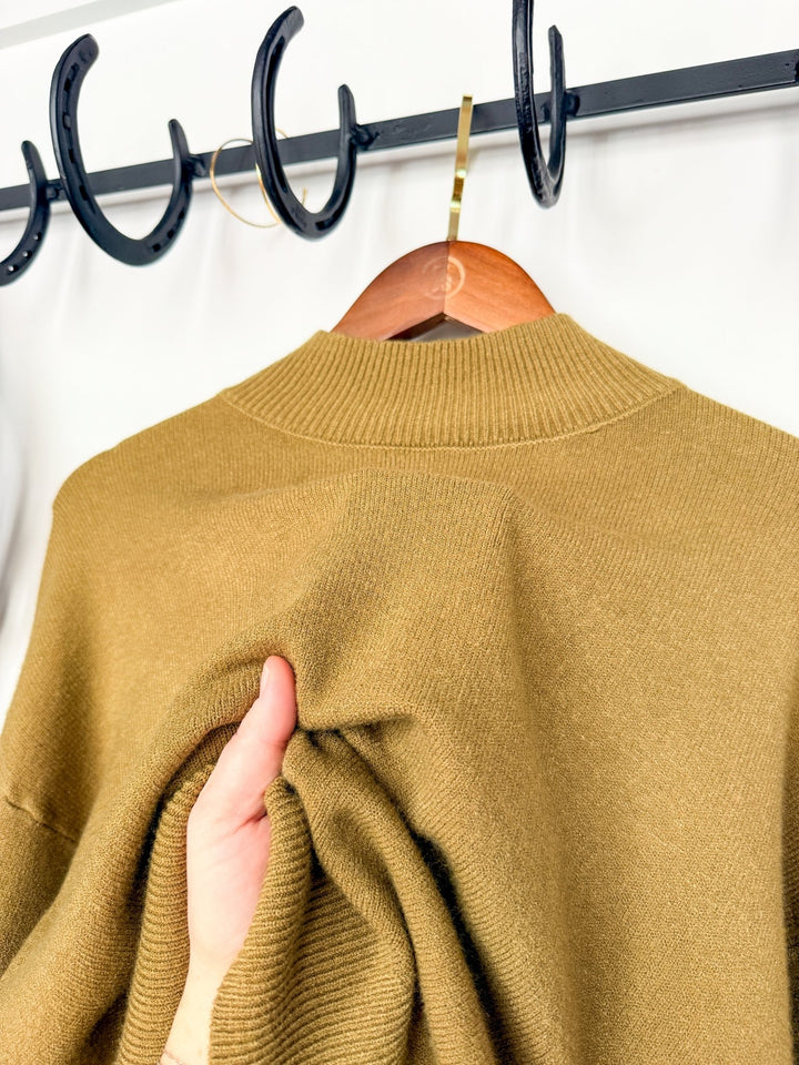 Augusta Olive Knit Top