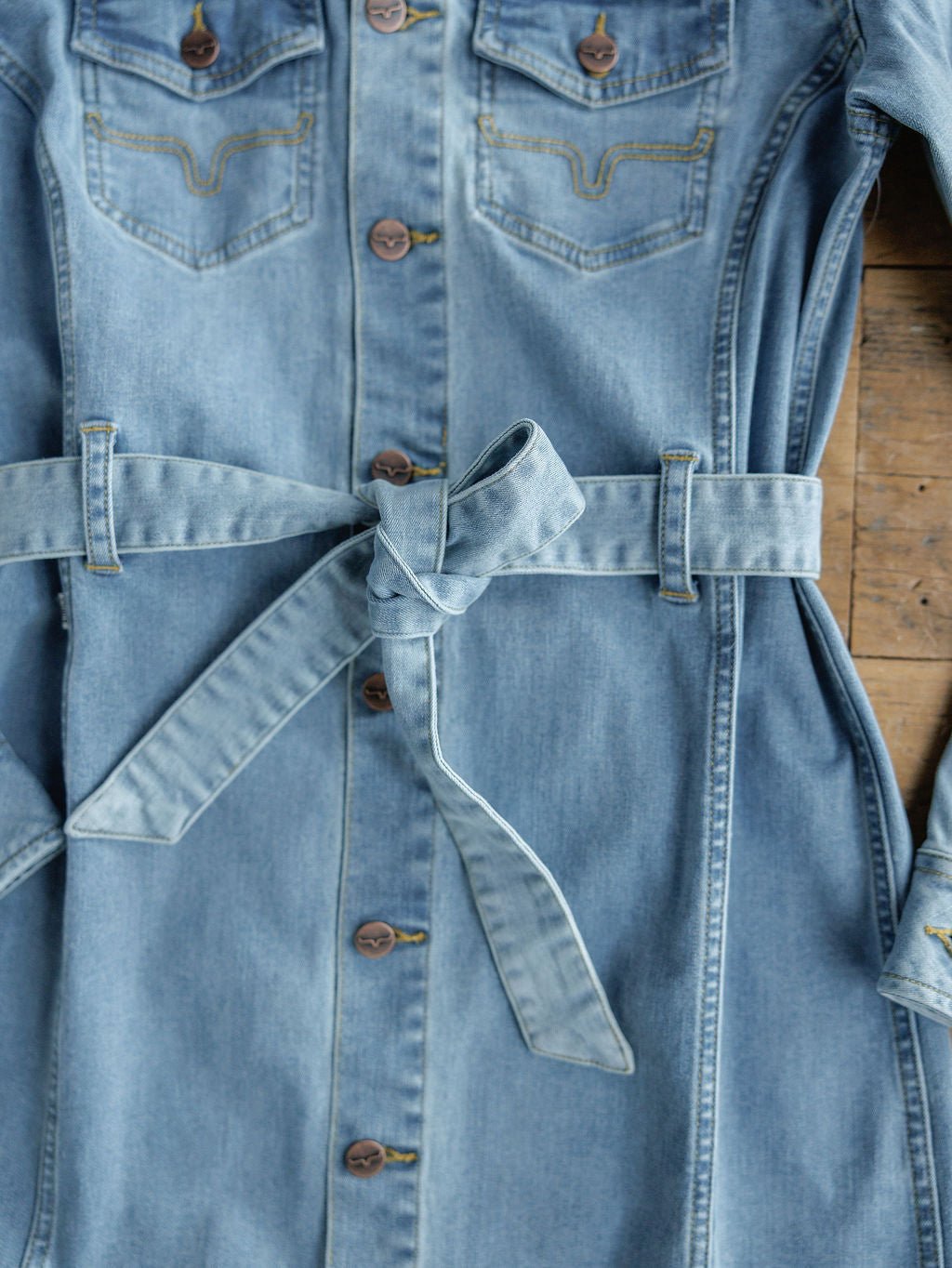 Austell Denim Button Up Dress