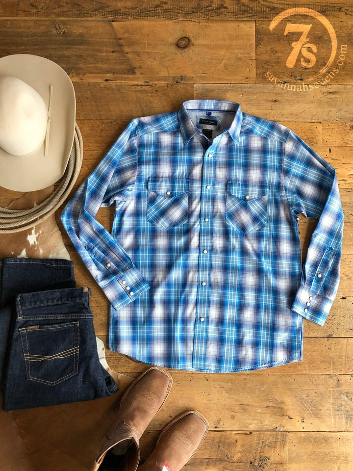 Bartlett Ariat Men's Plaid Pearl Snap