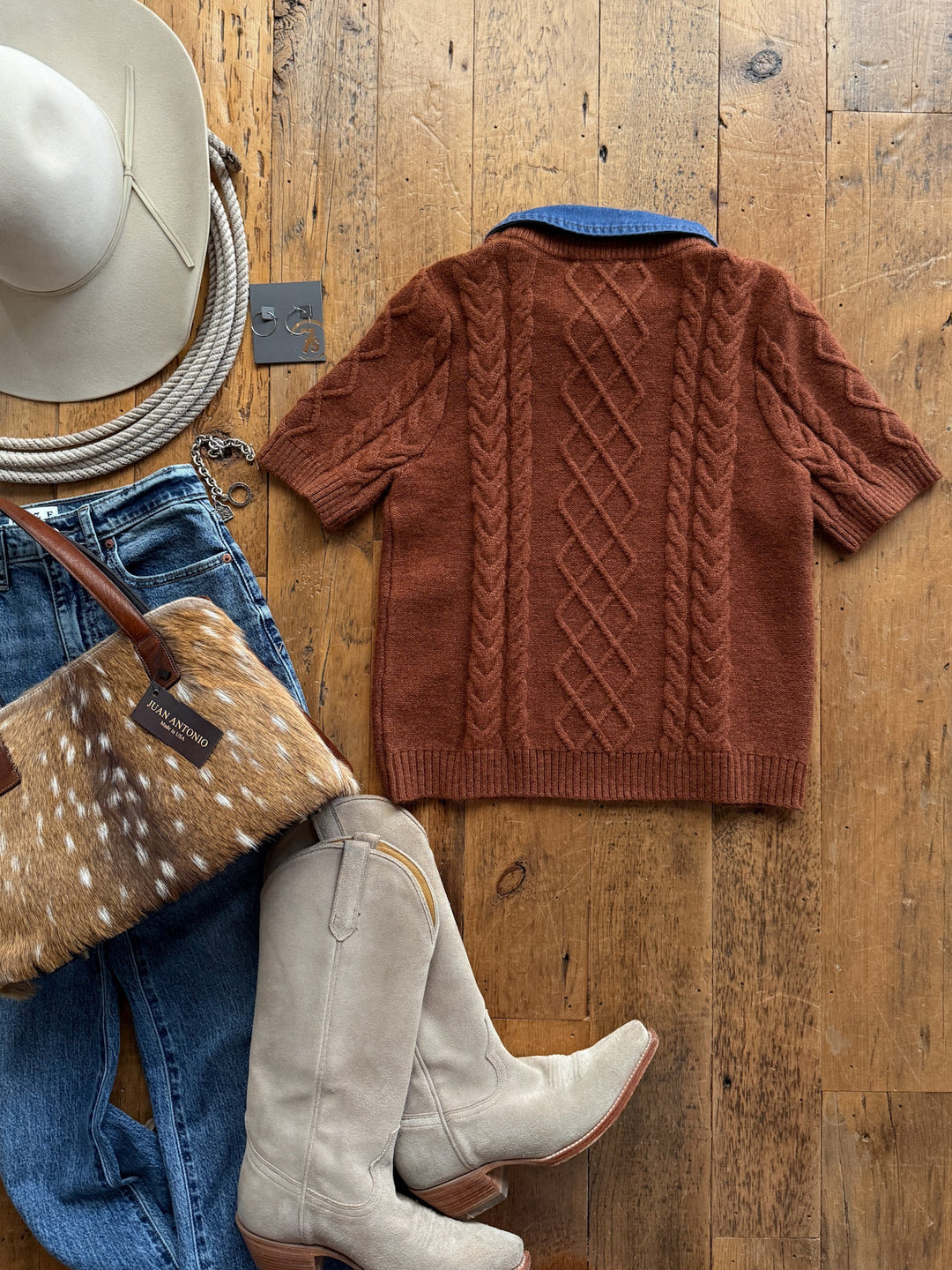 Bellevue Cinnamon Sweater Top