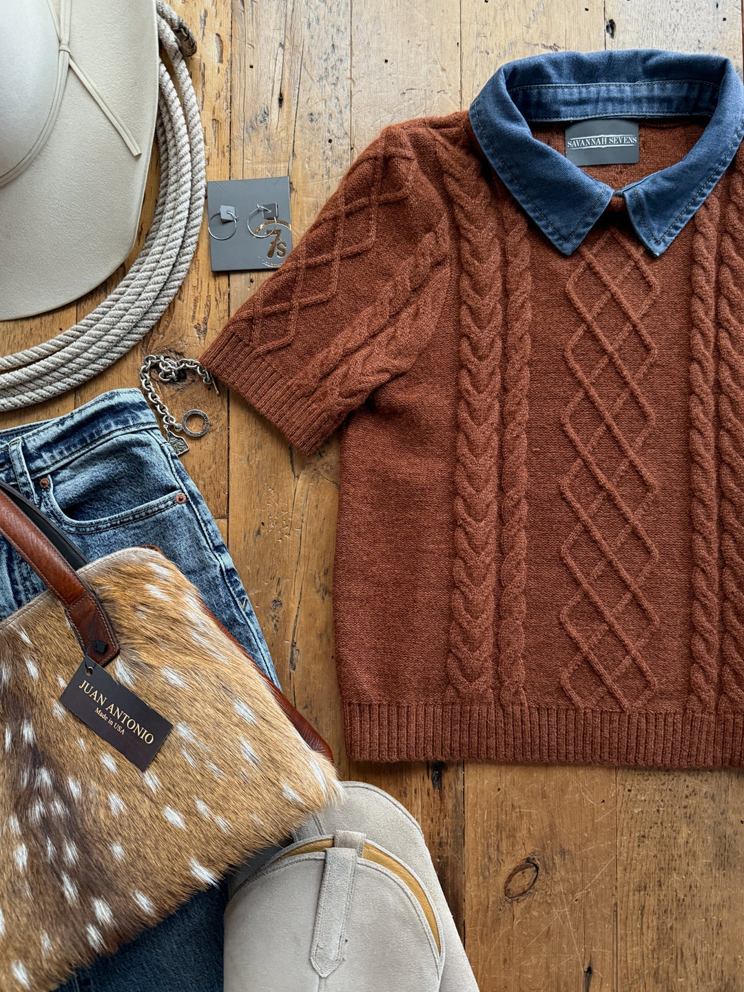 Bellevue Cinnamon Sweater Top