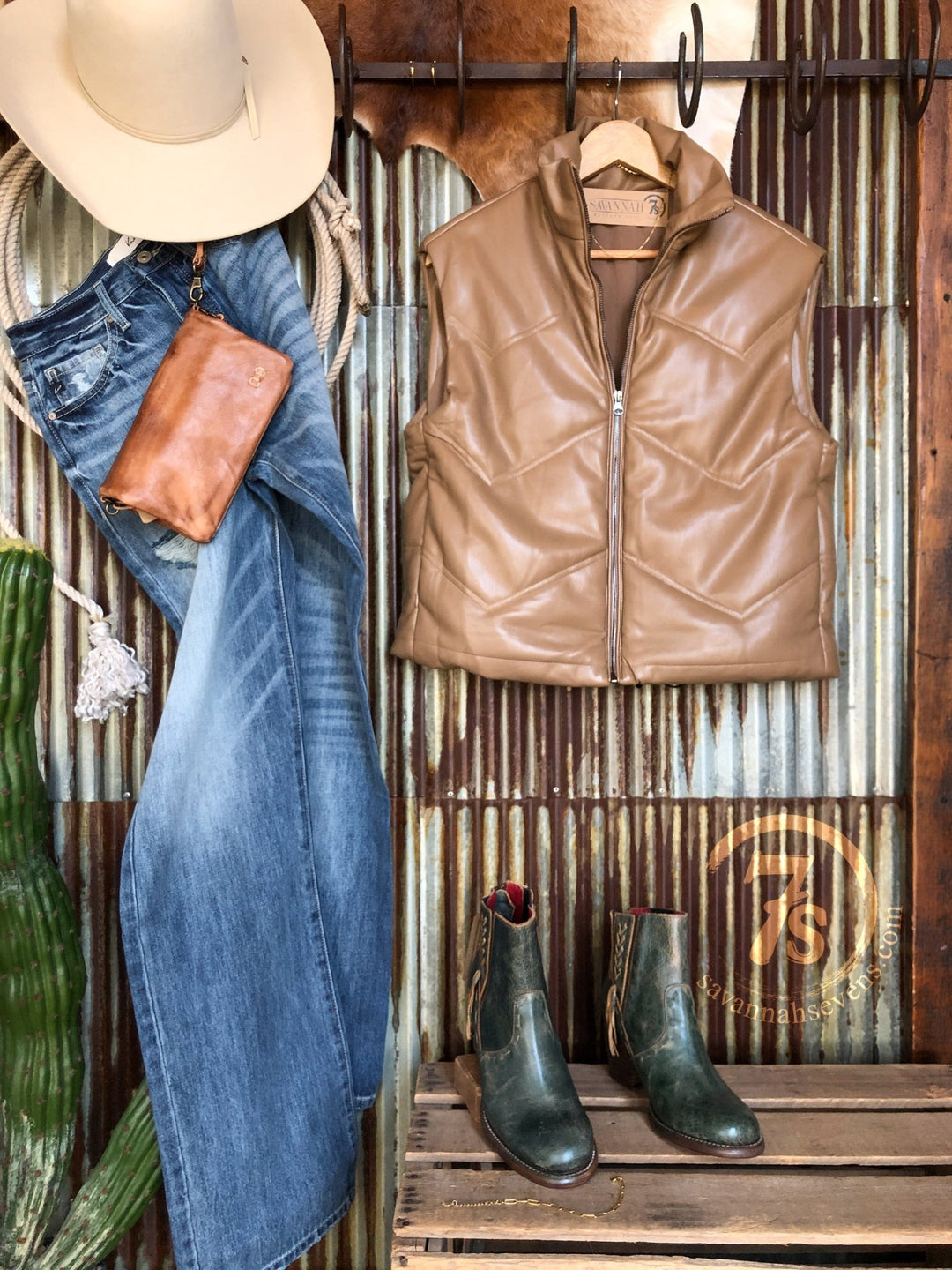 Belmar Latte Puffer Vest