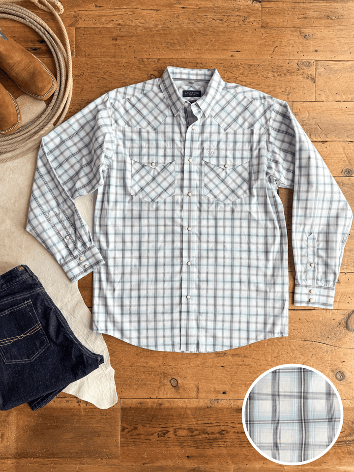 Benton Ariat Men's Plaid Pearl Snap