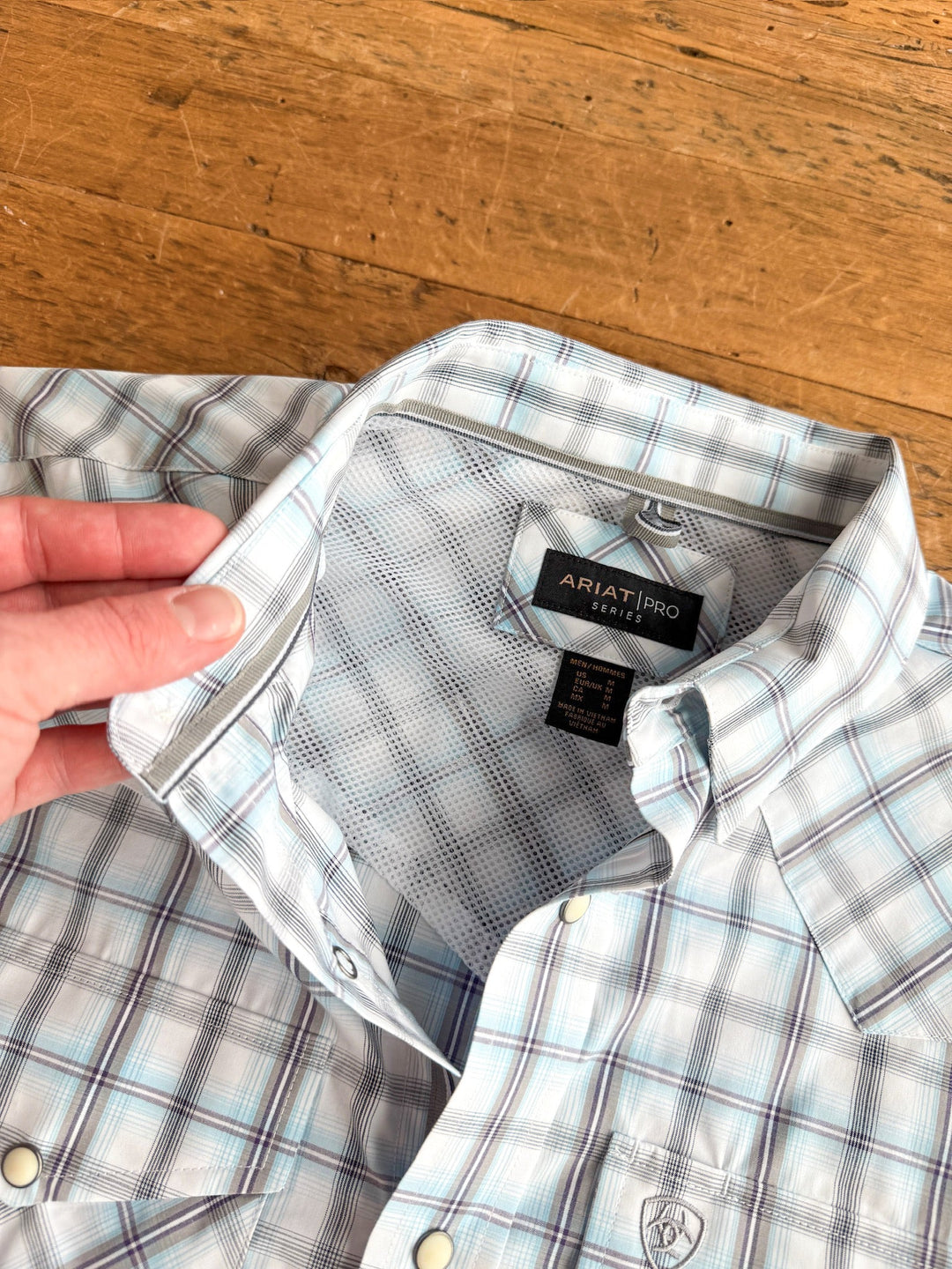 Benton Ariat Men's Plaid Pearl Snap