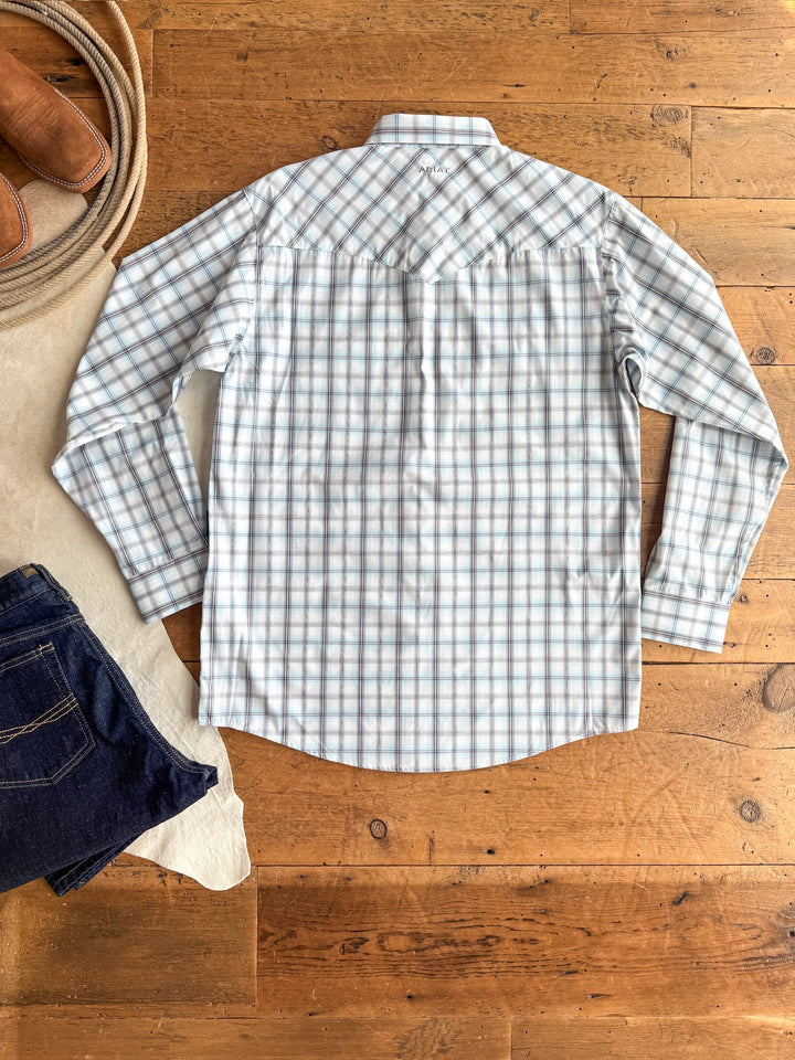 Benton Ariat Men's Plaid Pearl Snap