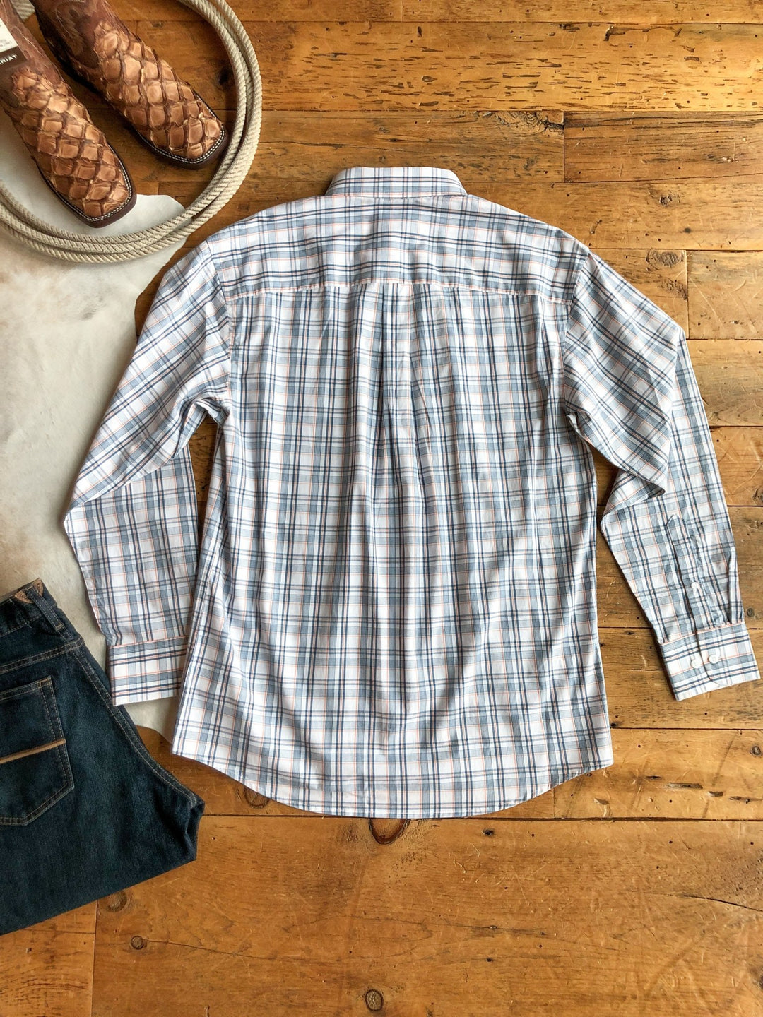 Bertram Wrangler Men's Plaid Button Up