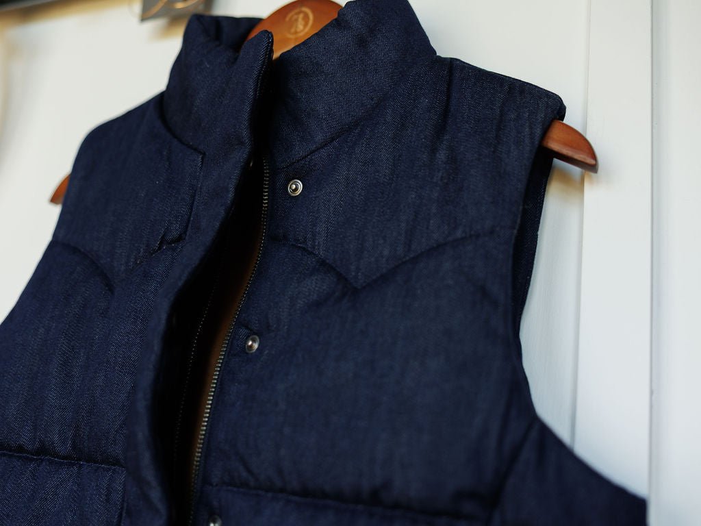 Bisbee Dark Denim Puffer Vest