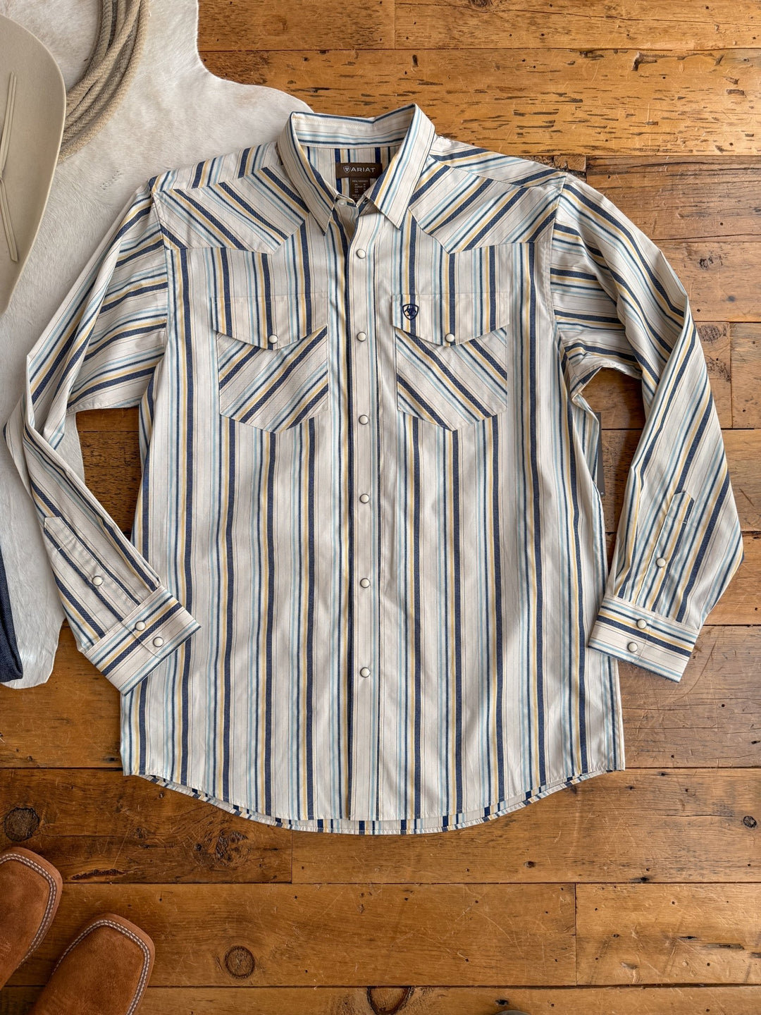 Blakemore Ariat Men's Striped Pearl Snap