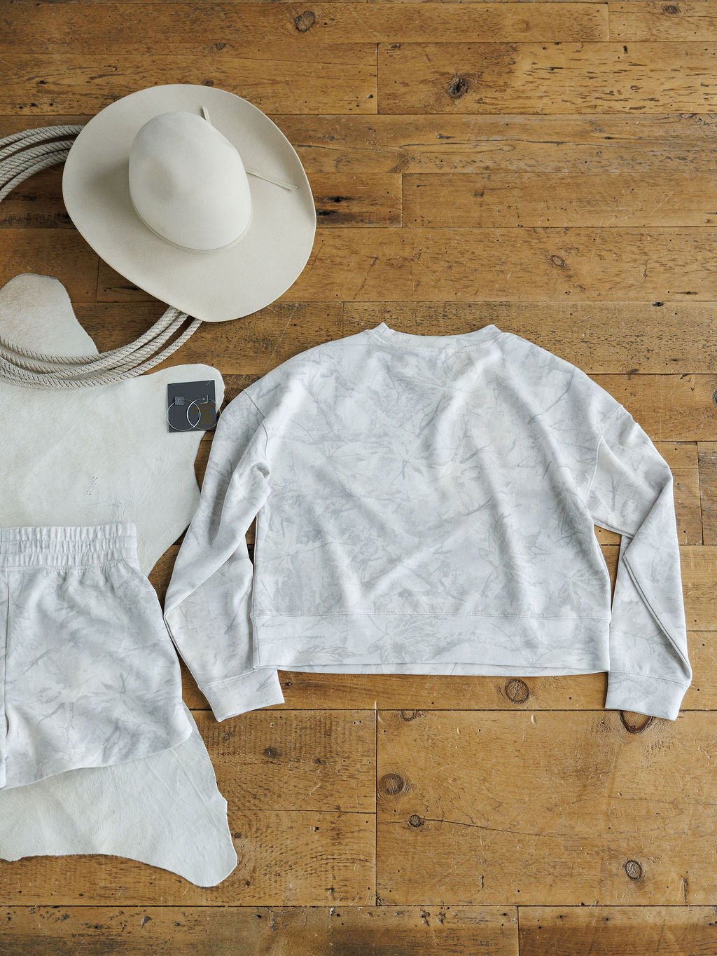 Bowen White Camo Crewneck