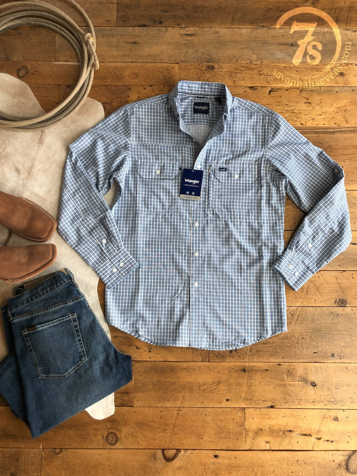 Bowman Wrangler Men's Plaid Button Up