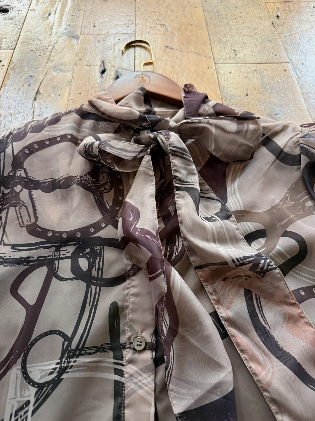 Bridle Stone Button Up Top