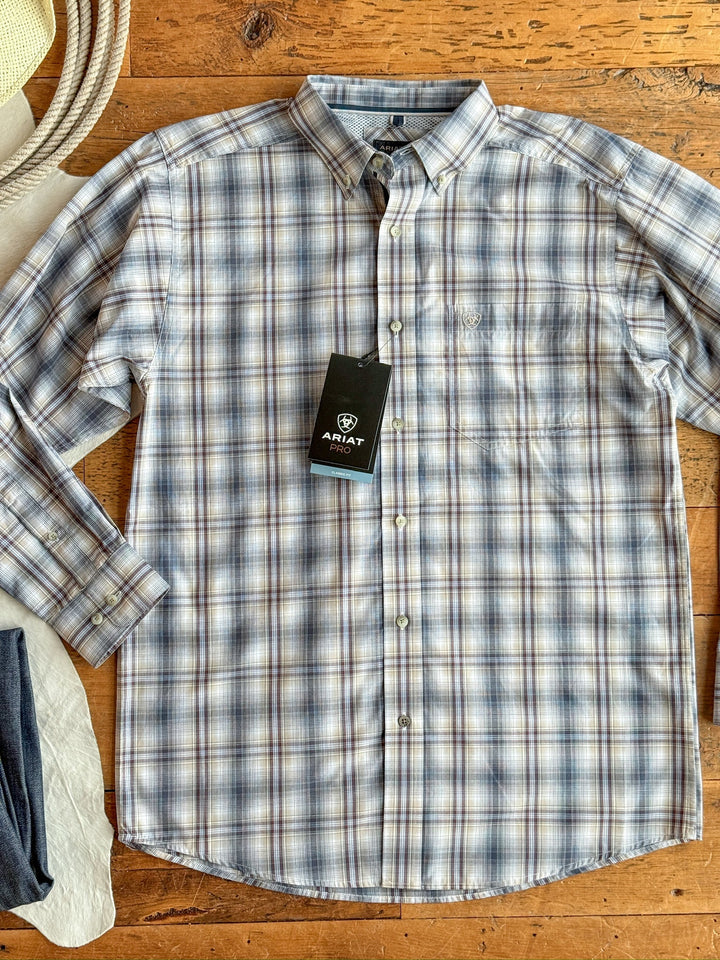 Brockton Ariat Men's Plaid Button Up