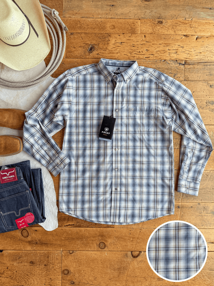 Brockton Ariat Men's Plaid Button Up