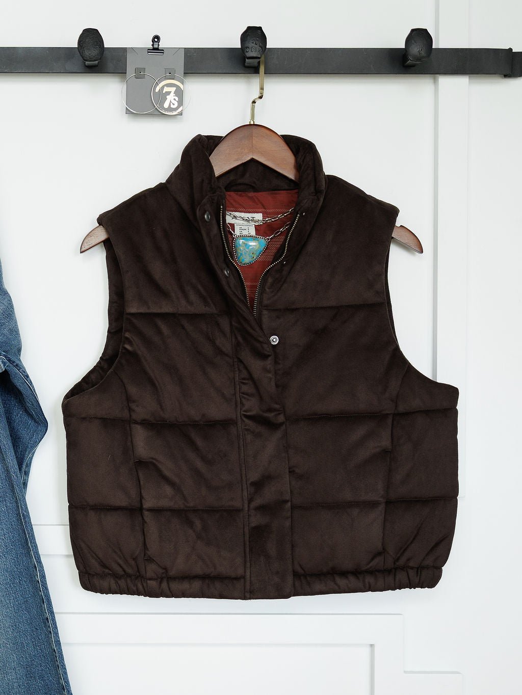 Bromley Chocolate Puffer Vest