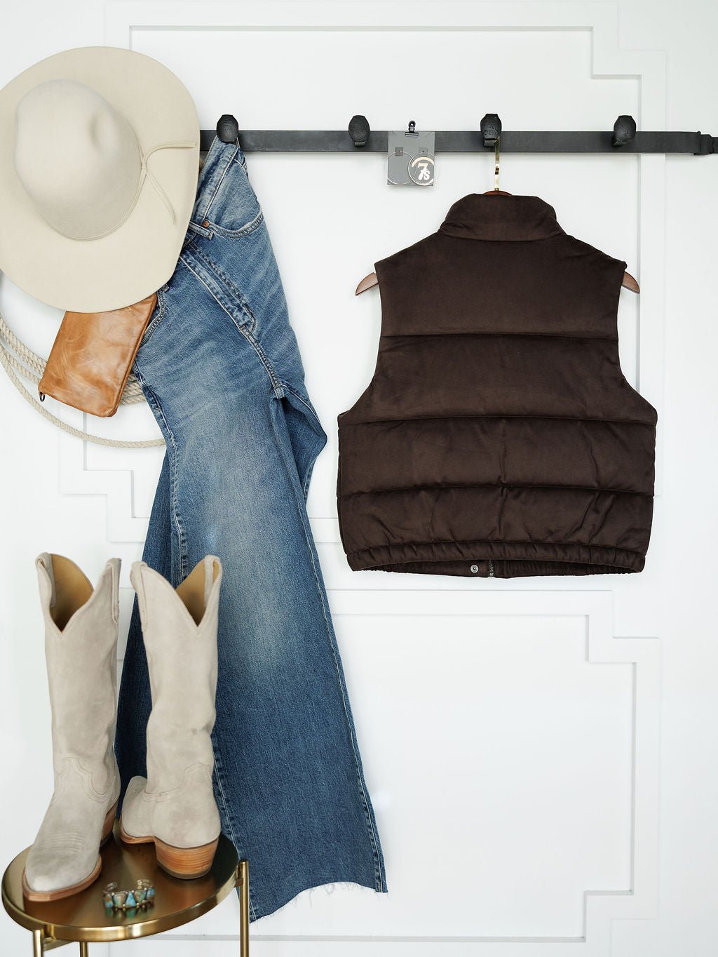 Bromley Chocolate Puffer Vest