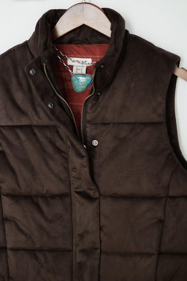 Bromley Chocolate Puffer Vest