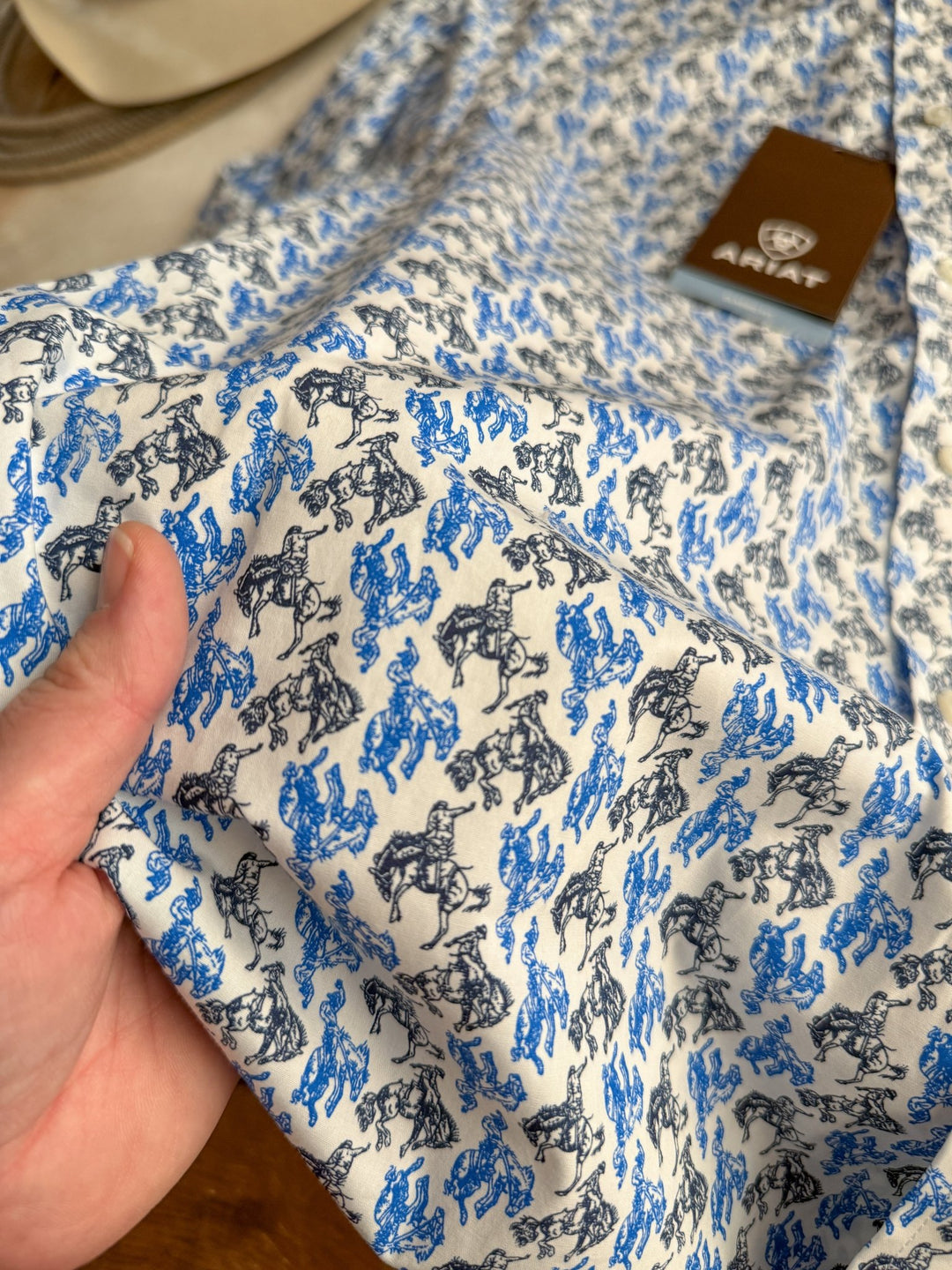 Buckman Ariat Men's Western Graphic Button Up