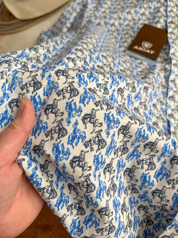 Buckman Ariat Men's Western Graphic Button Up