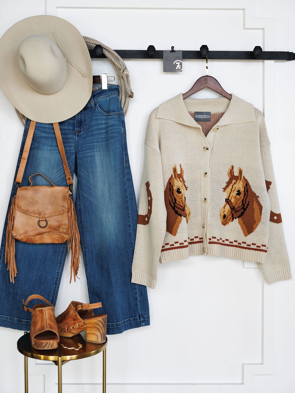 Caballo Oatmeal Western Cardigan