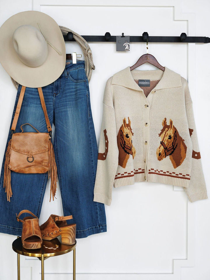 Caballo Oatmeal Western Cardigan