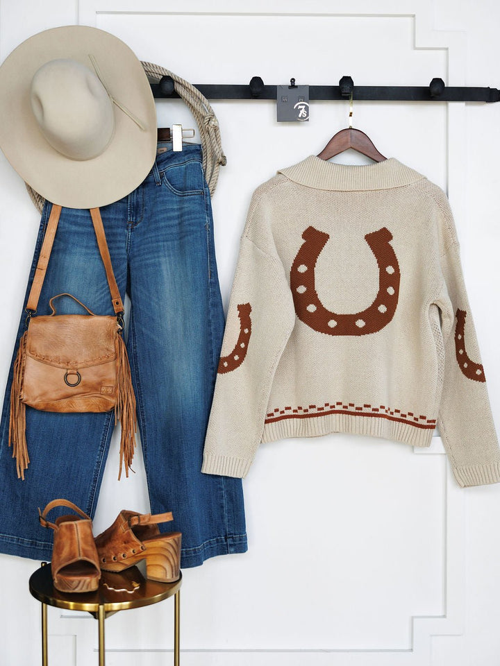 Caballo Oatmeal Western Cardigan