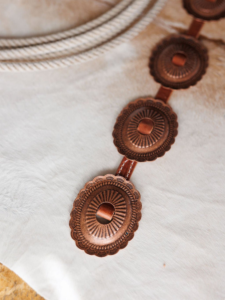 Calexico Copper Concho Belt
