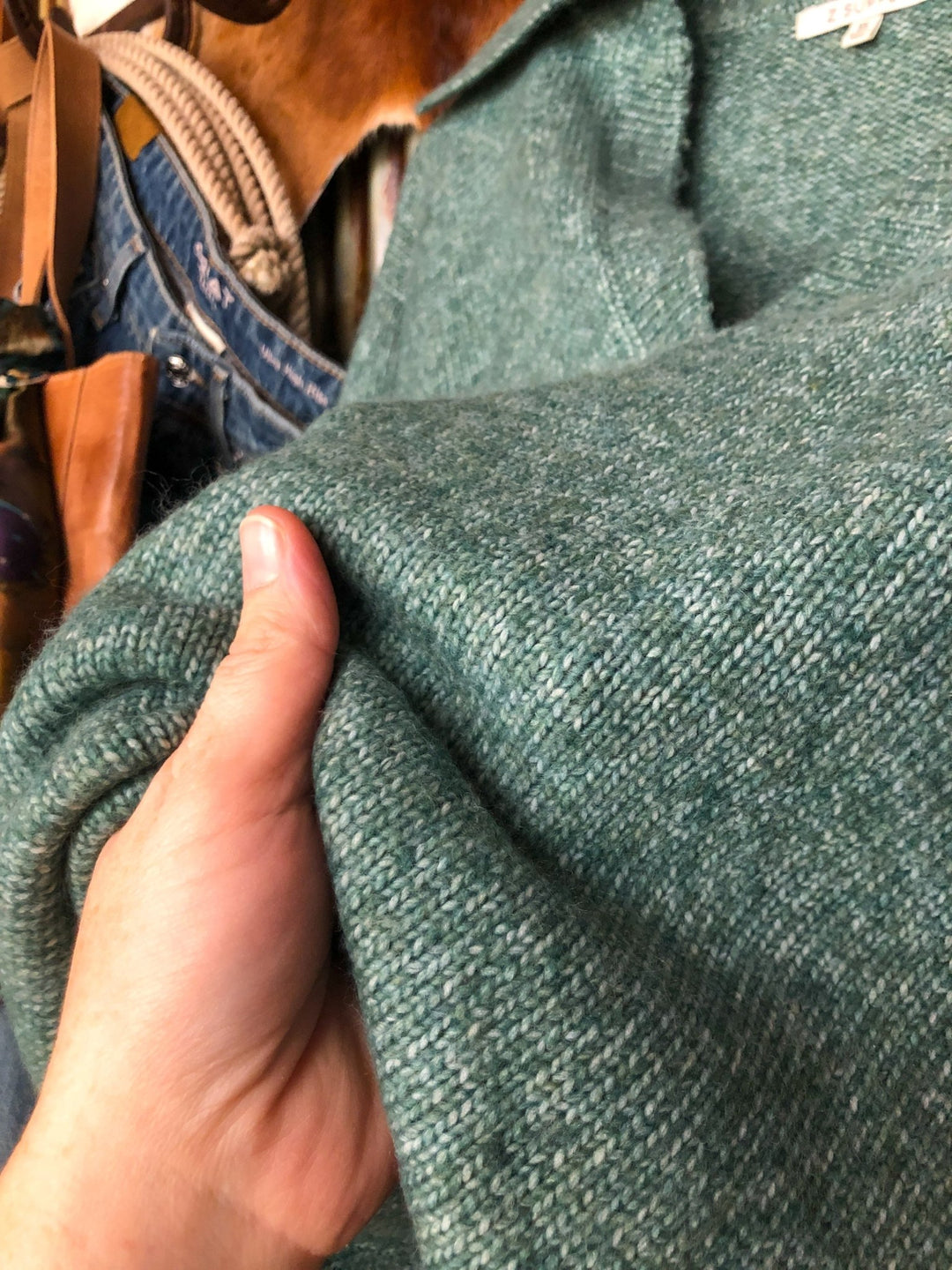 Callaway Heather Johnny Collar Sweater
